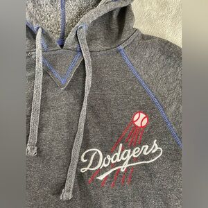 Stitches Los Angeles LA Dodgers Embroidered Pullover hoodie Men’s S Gray